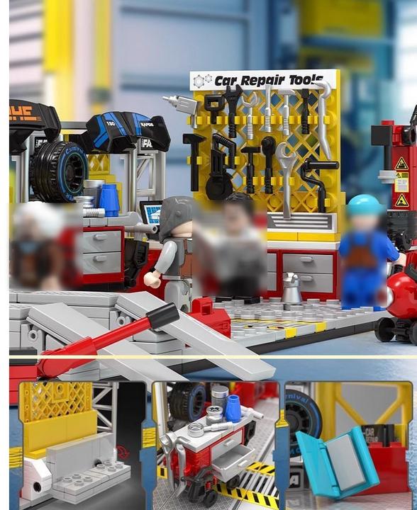 Actual product image Sembo Car tuning workshop