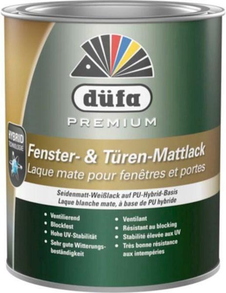 Produktbild Düfa Fenster + Türenlack (Weiss, Seidenmatt, 0.75 l)