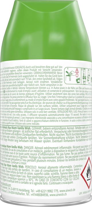 Image du produit Air Wick Recharge Freshmatic Max Warm Vanilla Wish