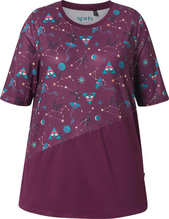 Immagine prodotto Ulla Popken Maglia funzionale dal taglio svasato con scollo a girocollo, mezze maniche e materiale riciclato (60)