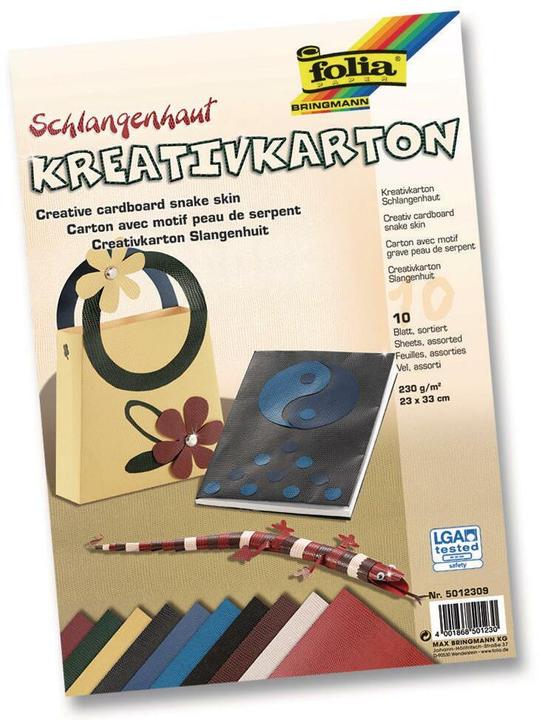 Actual product image Folia Creative cardboard snakeskin (230 g/m², 10 x)