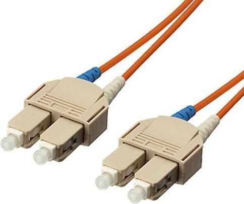 Actual product image equip FO patch cable SC->SC multimode duplex OM1 or (1 m)