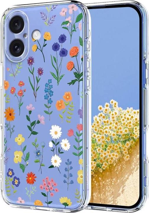 Immagine prodotto Cover-Discount iPhone 17 - Silikon Gummi Hülle Blumen (Apple iPhone 17)