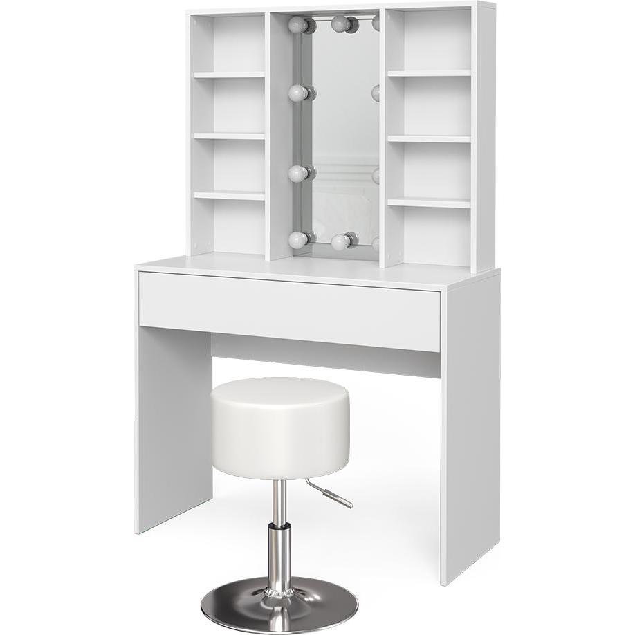 Vicco, Schminktisch, Alexa mit Hocker und Beleuchtung