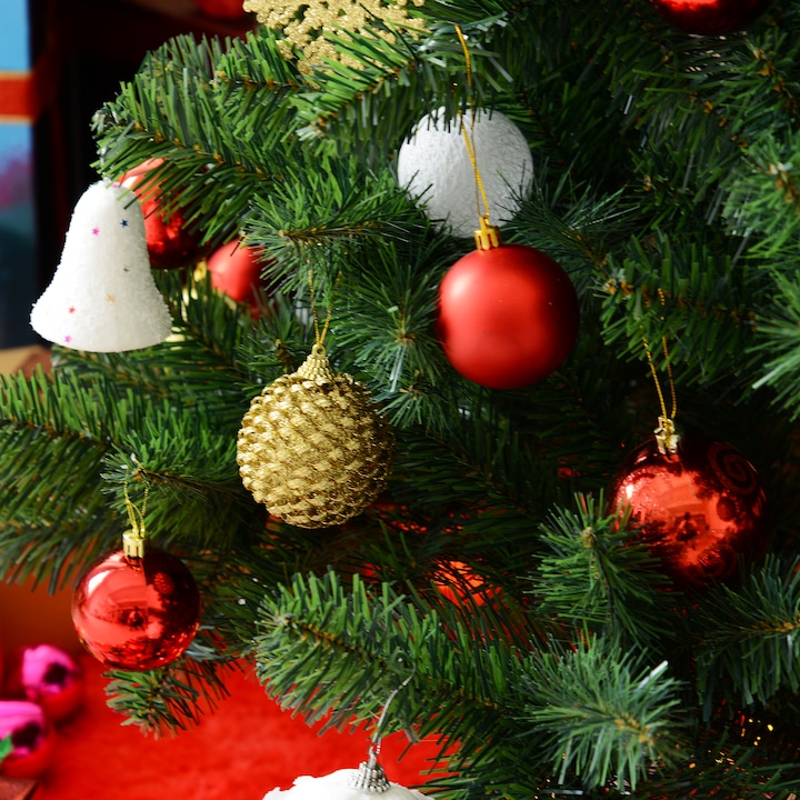 Produktbild Homcom Tannenbaum mit Metallständer (210 cm)