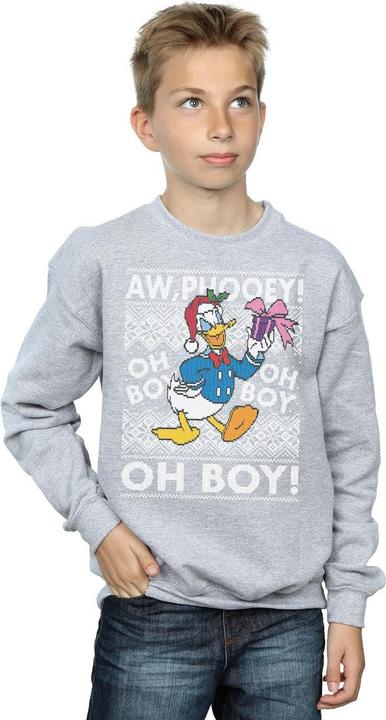 Immagine prodotto Disney Donald Duck Christmas Fair Isle Felpa Ragazzi (140, 146)