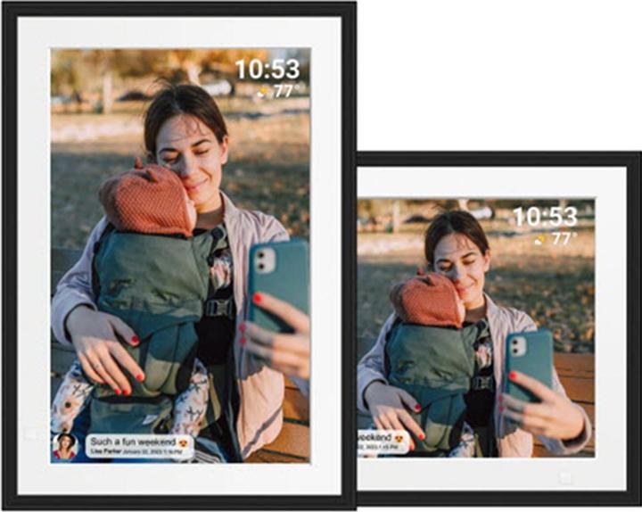 Benel Frameo Digitaler Fotorahmen HF-109T Schwarz 10.1 Inch mit FrameGlow (10.10", 1280 x 800 Pixel)