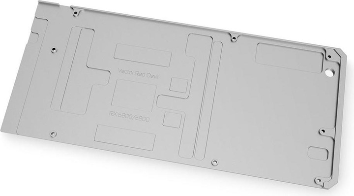 Actual product image EKWB EK Quantum Vector Red Devil RX 6800/6900 Backplate - Nickel