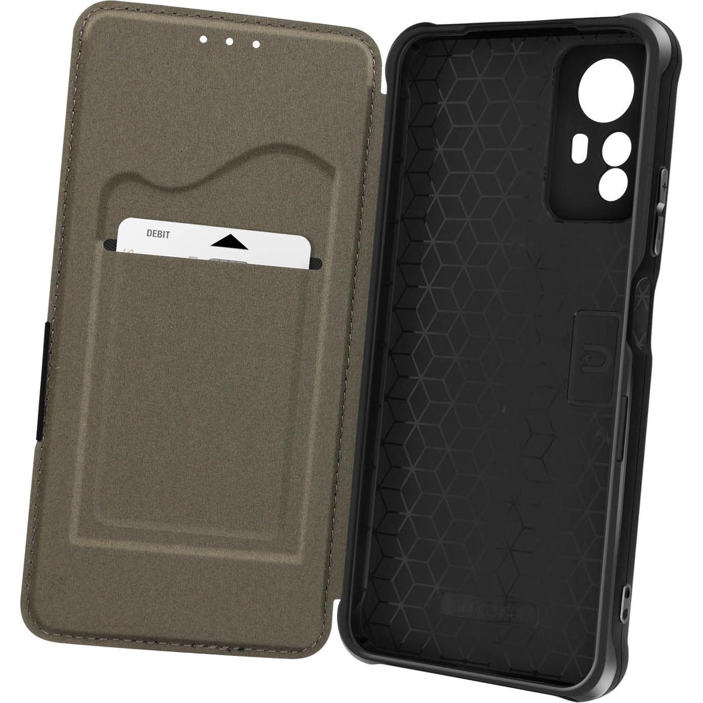 Avizar Etui Series (Xiaomi Redmi Note 12S), Smartphone Hülle, Schwarz