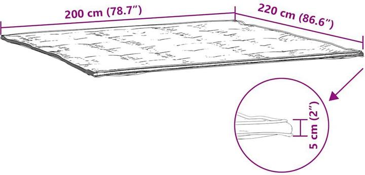 Produktbild vidaXL Matratzenschoner (200 x 220 cm)