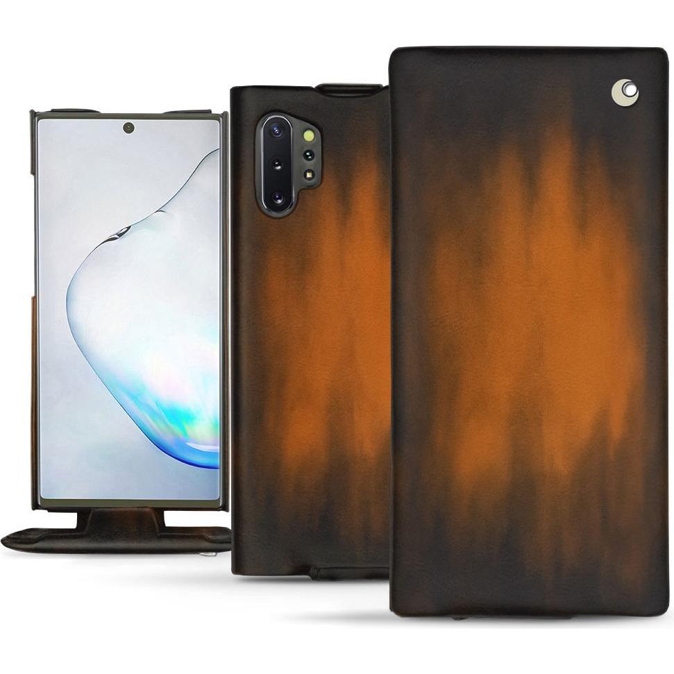 Thumbnail - Noreve Lederschutzhülle vertikal (Samsung Galaxy Note 10+), Smartphone Hülle, Braun