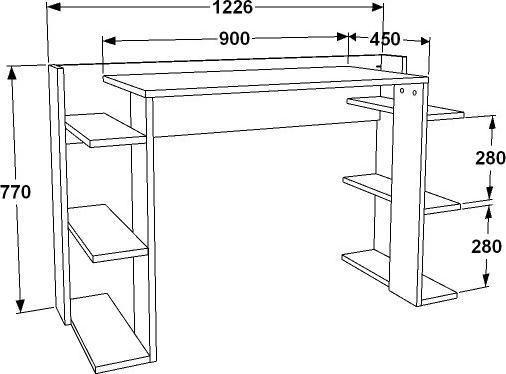 Actual product image Hanah Home Ember (123 x 77 x 45 cm)