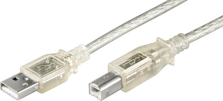 Produktbild Goobay USB 2.0 Hi-Speed Kabel, Transparent, 1 m (1 m, USB 2.0)