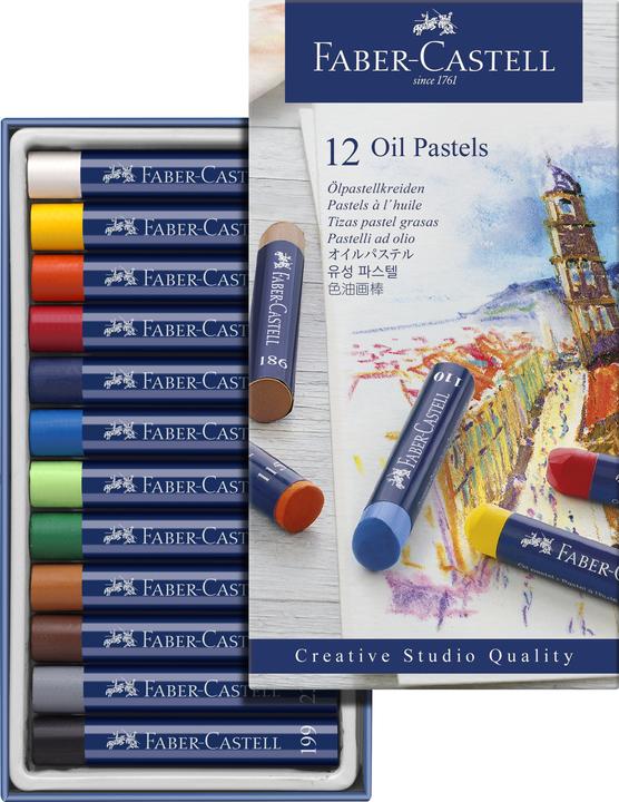 Actual product image Faber-Castell CASTELL oil pastels 12 cardboard box 6 pcs (12 x)