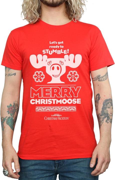 Actual product image National Lampoon´s Vacation Mens Merry Christmoose T-Shirt (XXL)
