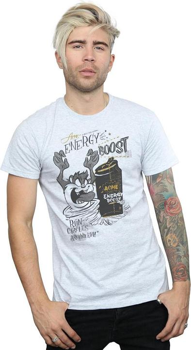 Actual product image Looney Tunes Mens Taz Energy Boost T-Shirt (3XL)