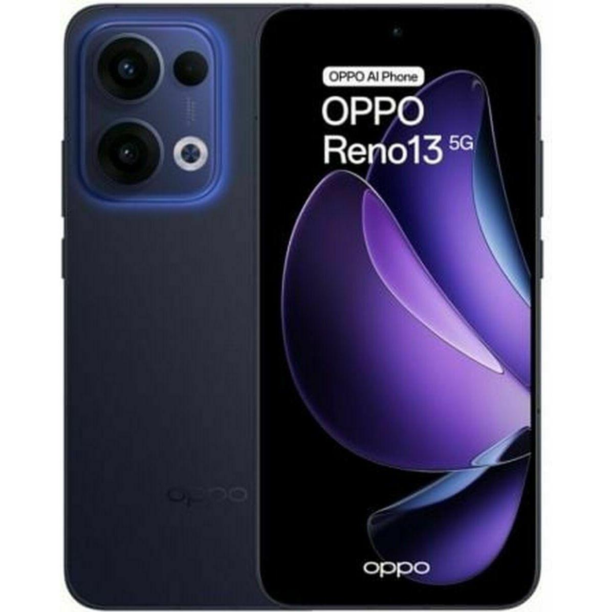 OPPO Reno 13 (256 GB, Luminous Blue, 6.59", Dual SIM, 5G), Smartphone, Blau