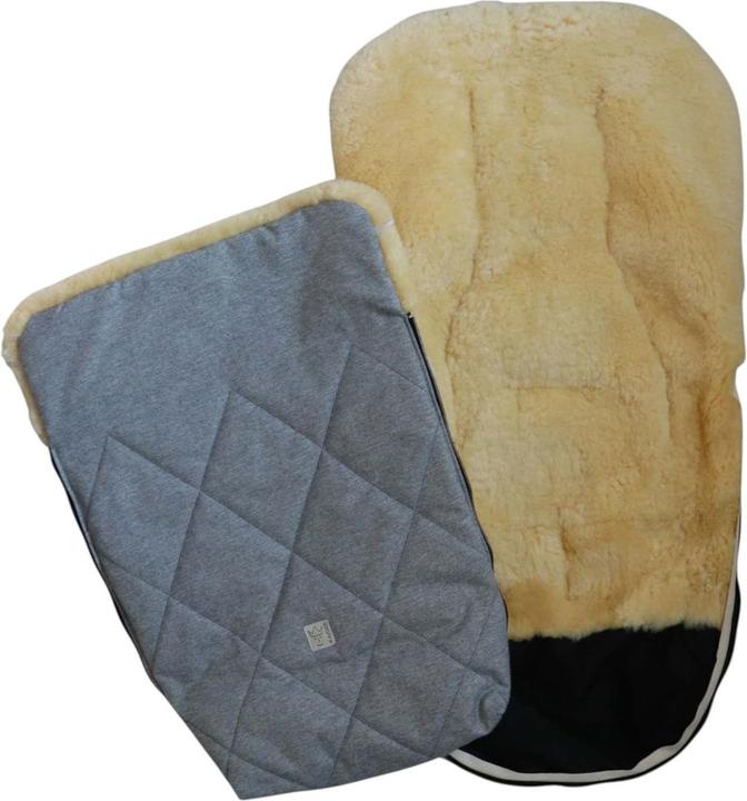 Actual product image Kaiser Baby Kaiser Lammfell Fusssack Coosy, light grey melange