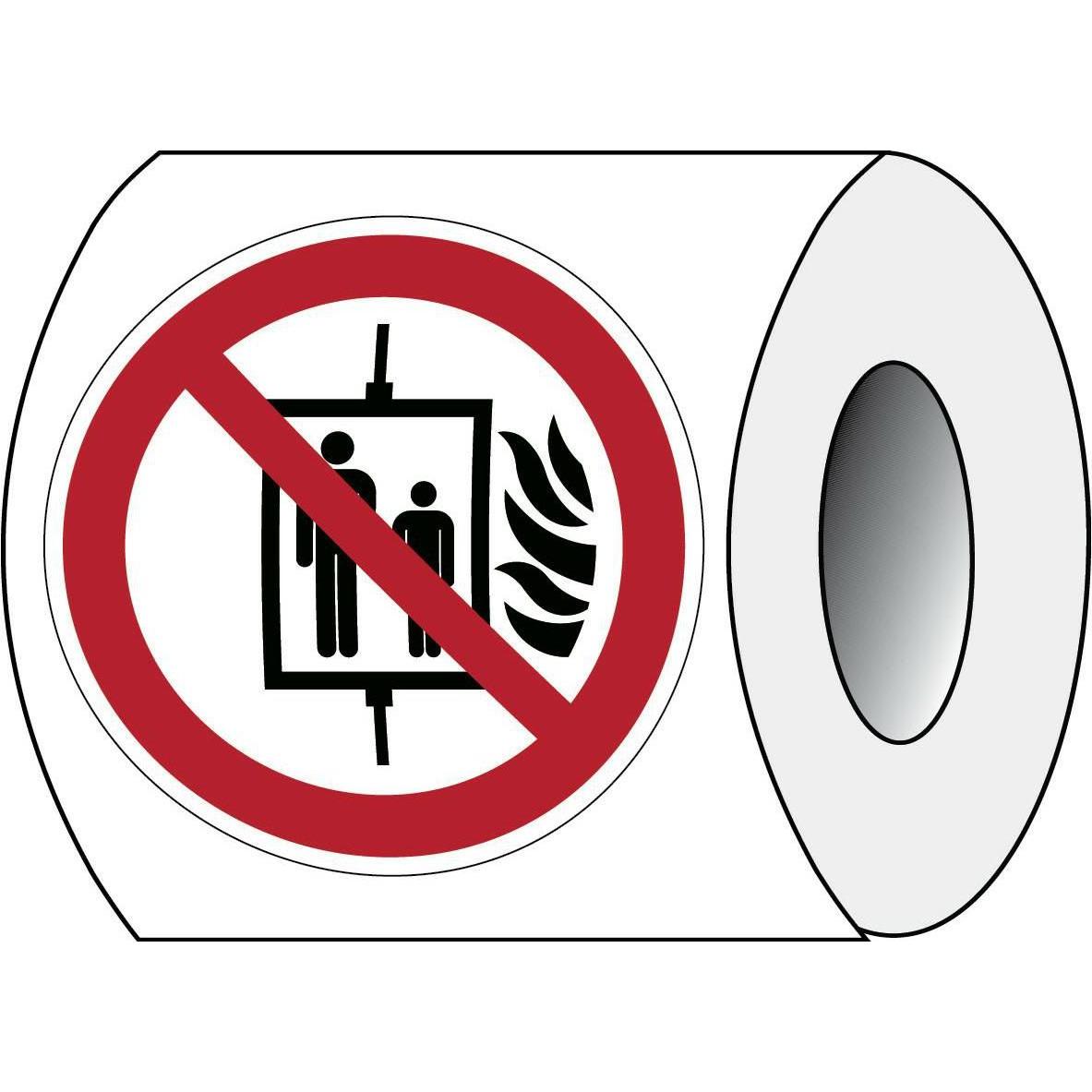Brady, Etiketten, ISO 7010 PIC P020 B-7541 ISO Sicherheitskennzeichnung - Personenbeförderung im Brandfall v