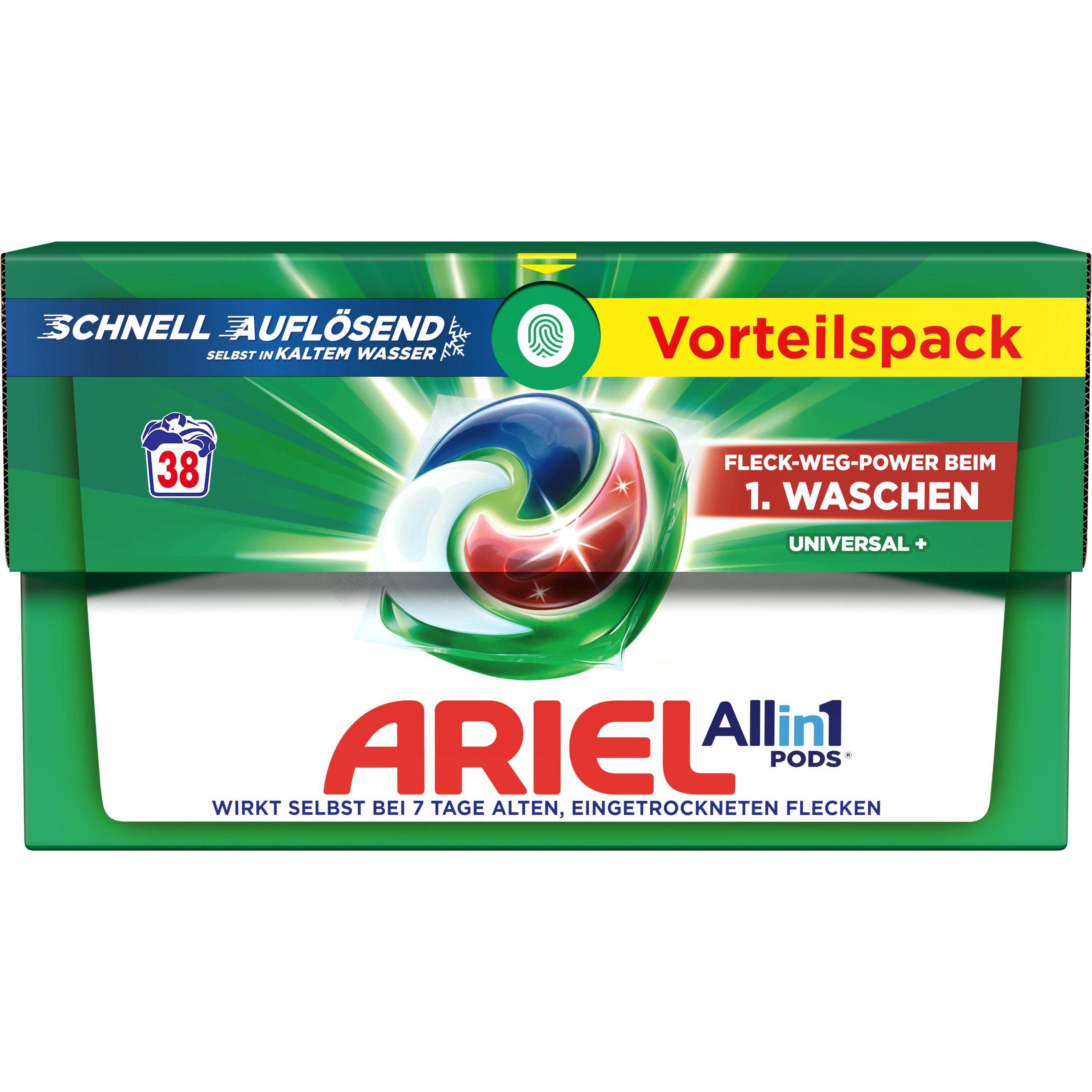 Ariel All-in-1, Waschmittel + Textilpflege