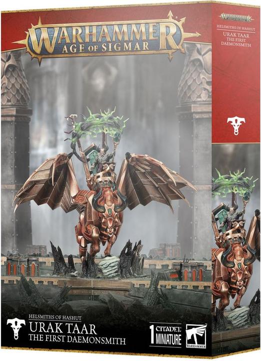 Games Workshop Warhammer AoS - Forgeruines de Hashut Urak Taar, the First Daemonsmith (Materiale sintetico)