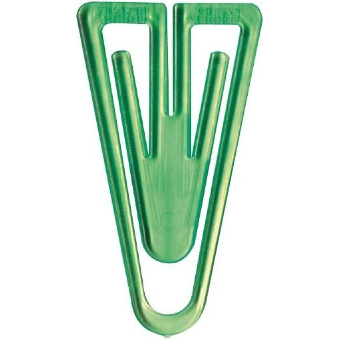 Laurel, Büroklammer, Büroklammern Plastiklips 60mm VE=10 Stück kristallgrün (1 x)