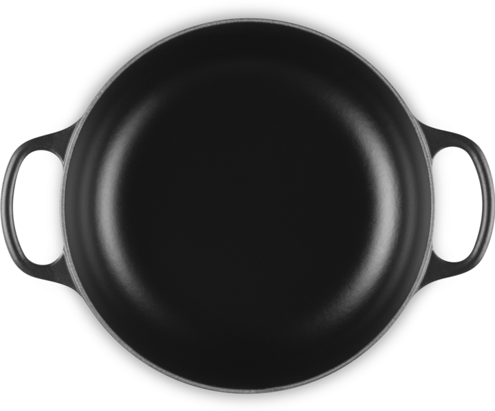 Produktbild Le Creuset Sauteuse Sig 24 cm Schwarz (24 cm, Bräter + Schmortopf, Gusseisen)