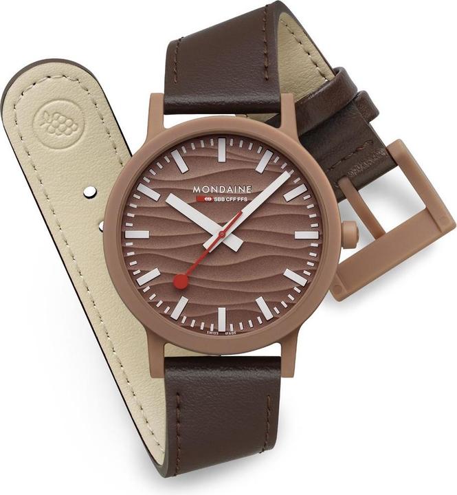 Actual product image Mondaine SBB Armbanduhr essence 41 mm Mocha Mousse (Swiss made, 41 mm)