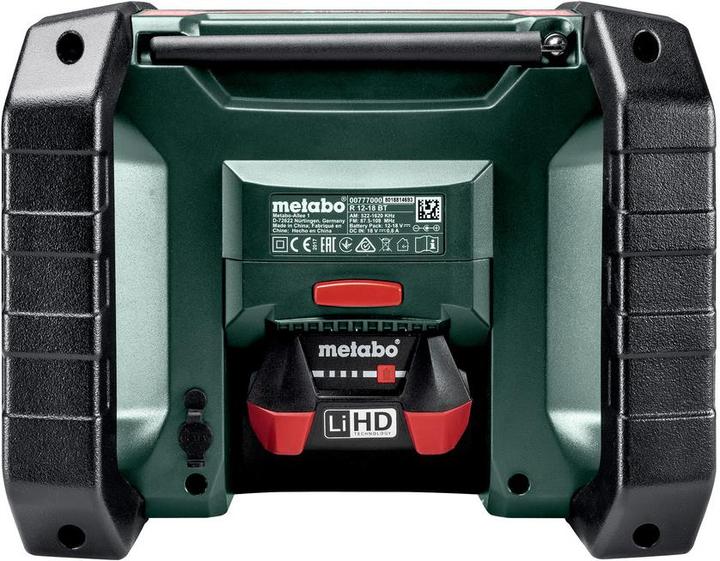 Immagine prodotto Metabo R 12-18 Bt (FM, AM, Bluetooth)