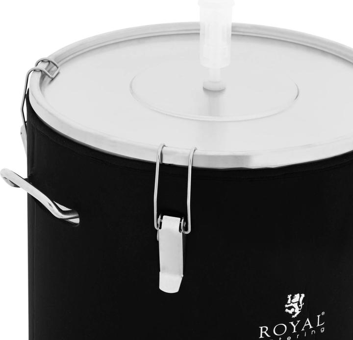 Actual product image Royal Catering Fermenter Edelstahl Fermentierkessel Gärkessel mit Isoliermantel 60 L 0 - 40 °C
