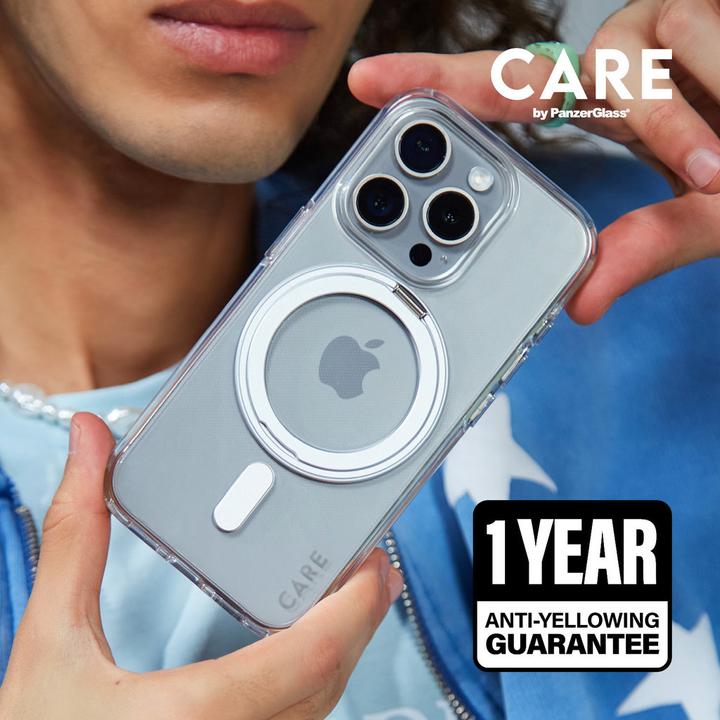 Produktbild PanzerGlass CARE Kickstand & MagSafe iPhone '24 6.7" silver (Apple iPhone 16 Plus)