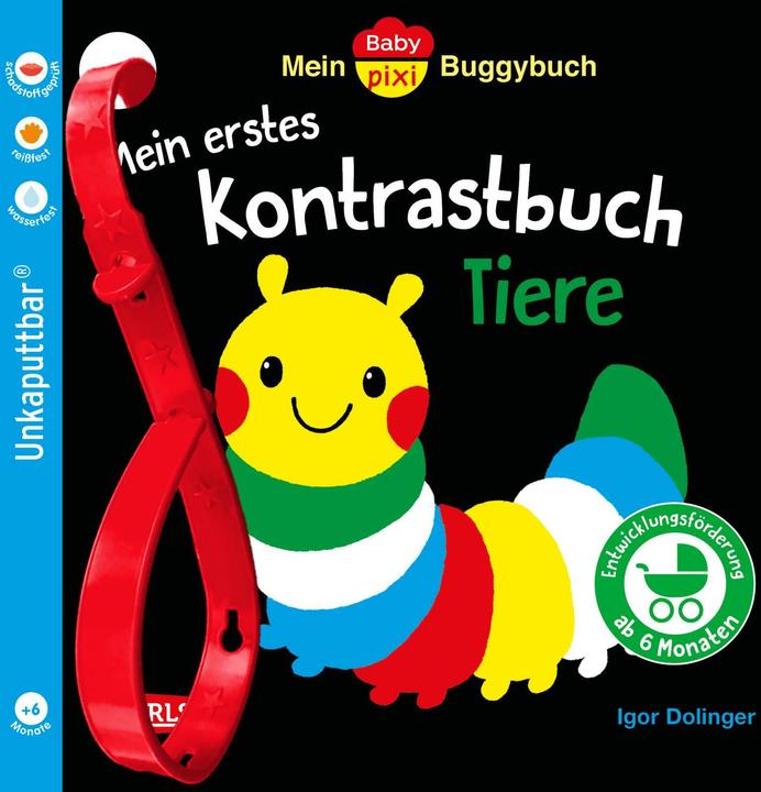 Produktbild Baby Pixi (unkaputtbar) 163: Mein Baby-Pixi-Buggybuch: Mein erstes Kontrastbuch Tiere ab 6 Monaten (Deutsch)