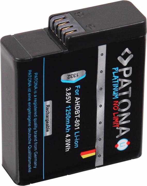 Immagine prodotto Patona Platino (Eroe 6, Eroe 7, Eroe 8, GoPro Hero 5, Eroe 5 Nero, Eroe 6 Nero, Eroe 7 Nero)