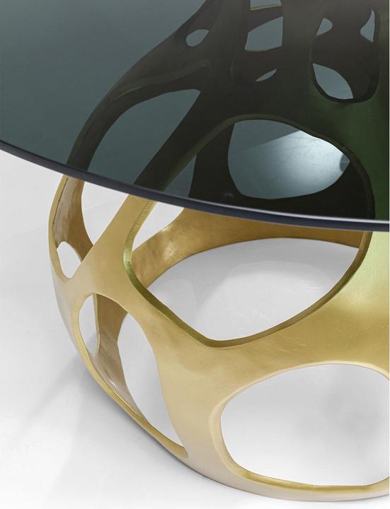 Actual product image Kare Design Table Volcano Gold Ø120cm (120 x 120 x 76 cm)