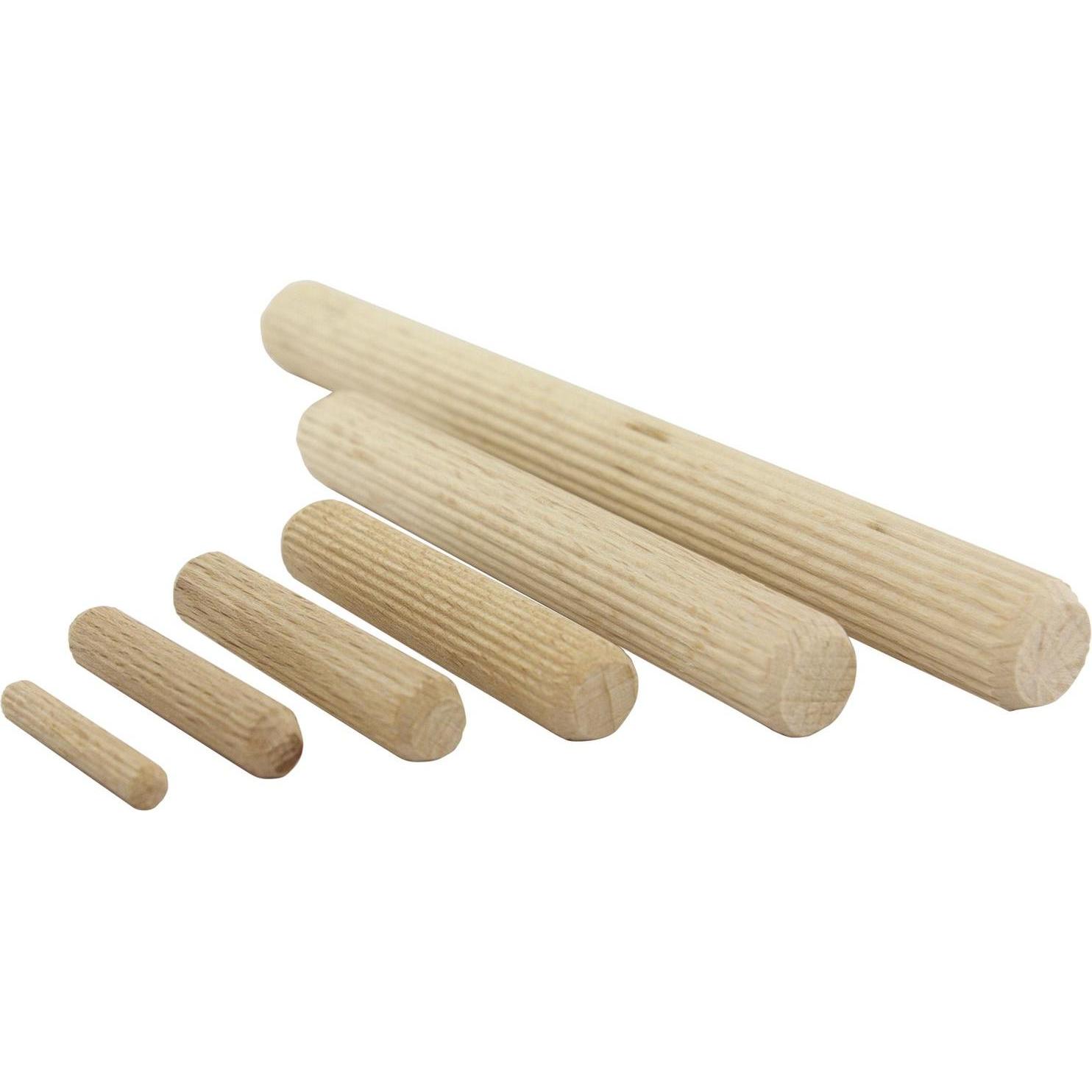 Jowe, Dübel, Holzdübel ø 14mm Dübel aus Holz Länge 120mm Dübelstangen Buche Inhalt 1000 Stück (1000 Stk.)