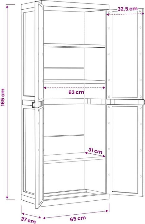Produktbild vidaXL Gartenschrank