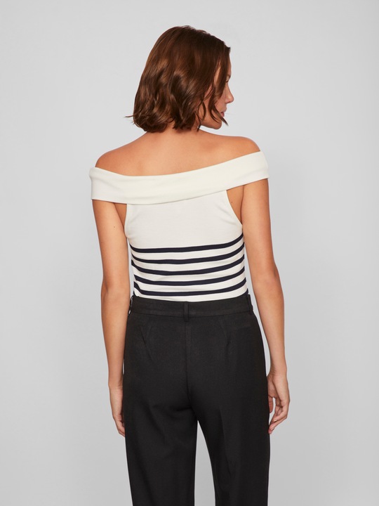 Actual product image Vila Striped off-shoulder top (XL)