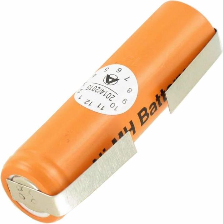 Actual product image Panasonic Battery HHR-150AAF9 with solder tag U-shape (AA, 1500 mAh)