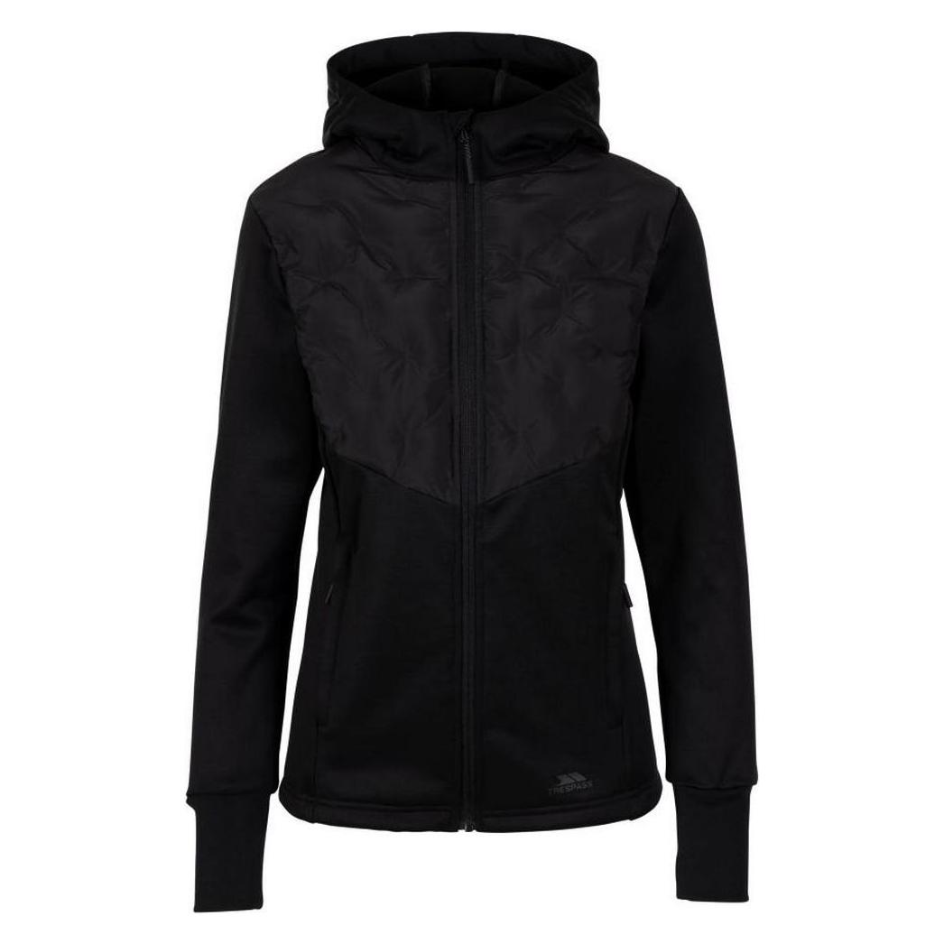 Trespass, Damen, Outdoorjacken, Marney Hybridjacke Aktiv (Xl), Schwarz, Xl