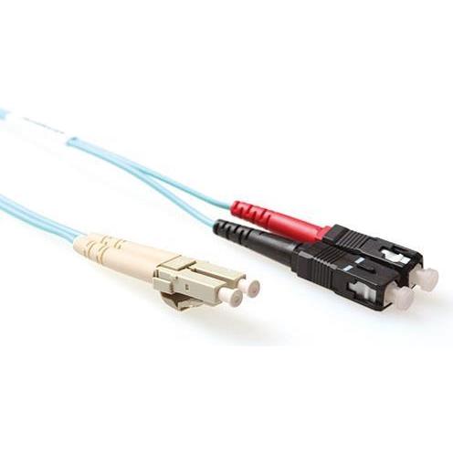 ACT 7 meter LSZH Multimode 50/125 OM3 fiber patch cable duplex with LC and SC connectors (CAT6, 7 m), Netzwerkkabel