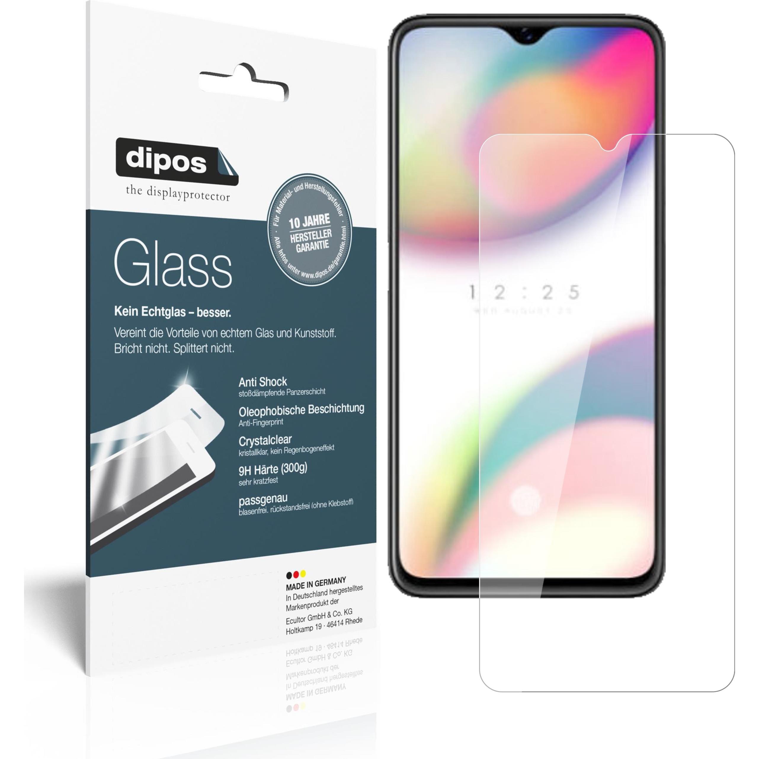 Dipos Displayschutz Anti-Shock (2 Stück, Oppo Reno Z), Smartphone Schutzfolie, Transparent