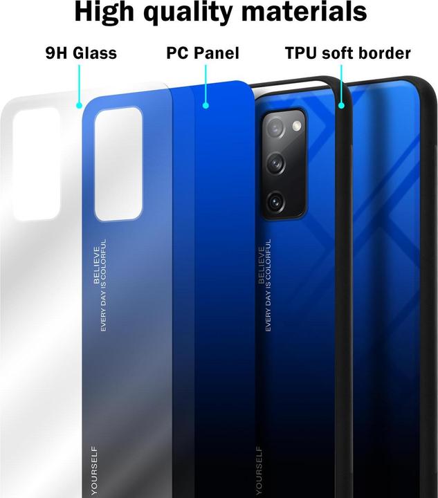 Actual product image Cadorabo TPU 2 colors glass cover (Samsung Galaxy S20 FE)
