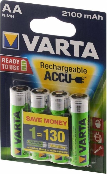 Actual product image Varta Recharge Accu Power (4 pcs., AA, 2100 mAh)