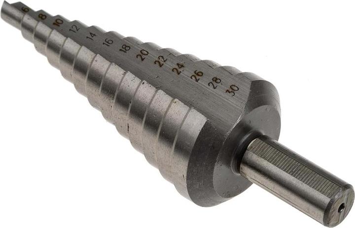 Actual product image Exact HSS step drill bit set 3 pieces 6 (4 - 12, 4 - 20, 6 - 30)