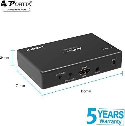 Produktbild Portta S-Video zu HDMI Konverter