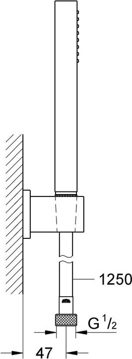 Produktbild Grohe Euphoria Cube Stick Wandhalterset (1 Strahlart, 15 l/min)