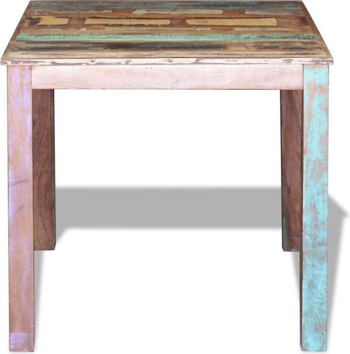 Image du produit vidaXL Esstisch Altholz 80x82x76 cm,Farbe: Mehrfarbig,Material (80 x 82 x 76 cm)