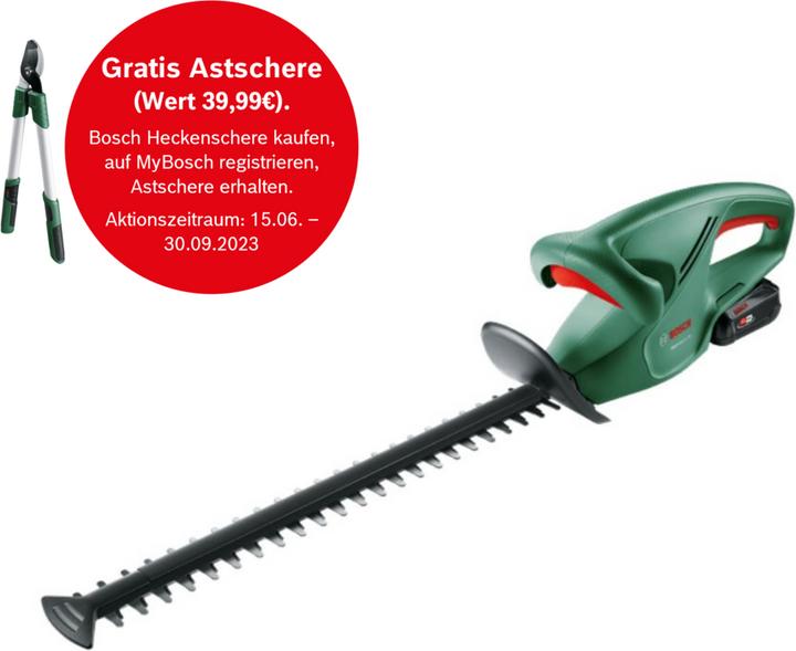 Immagine prodotto Bosch Home & Garden Set EasyHedgeCut 18-45 (Tagliasiepi a batteria)