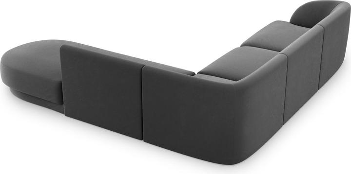 Image du produit Micadoni Bouclé Canapé D'Angle Droit, "Miley", 6 Places, 255x248x70Fabriqué en Europe (Canapé d'angle)