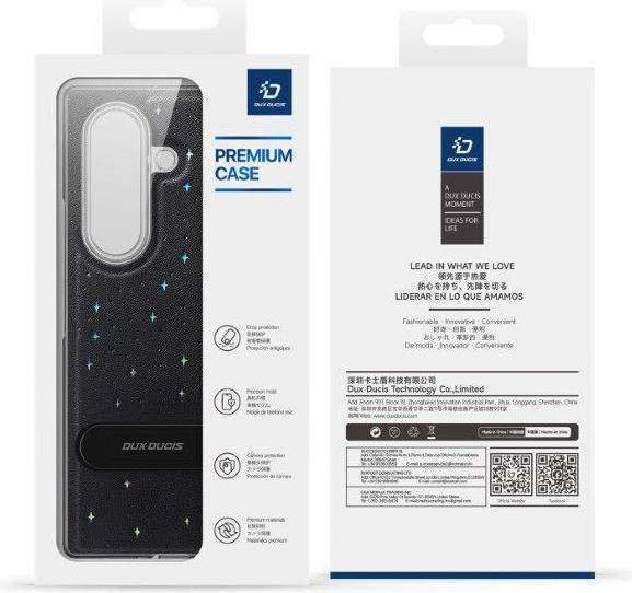 Actual product image Dux Ducis Stex Hülle für Samsung Galaxy Z Fold 7 mit 360°-Ständer – Schwarz (Samsung Galaxy Z Fold7)